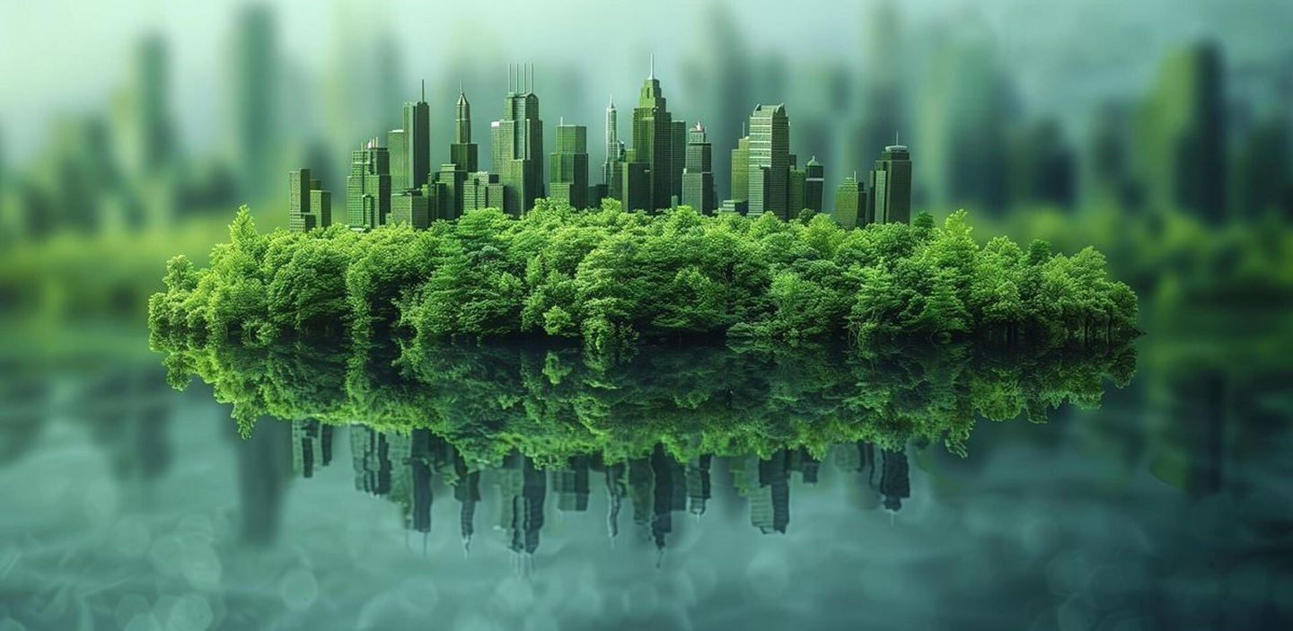 Water/Green background